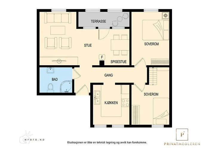 Top-floor W/great View Leilighet *